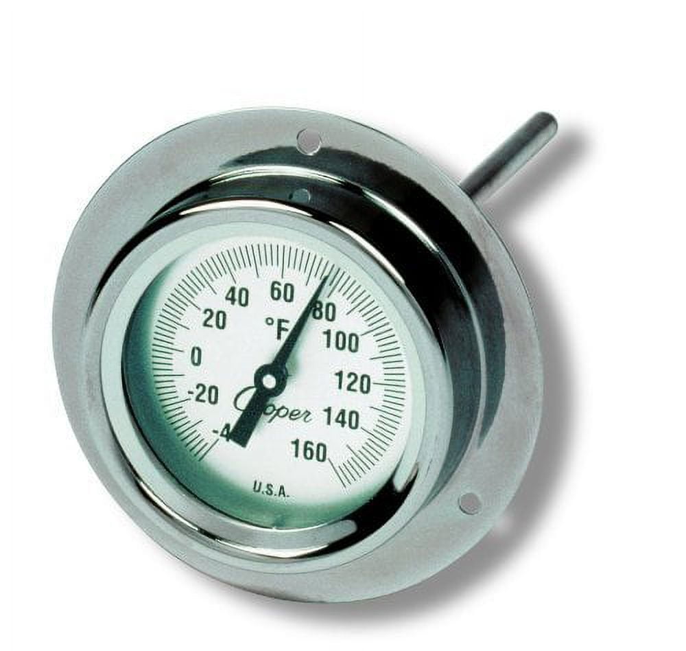 Kegco Dial Thermometer for Brew Pots - 2 Dial, 12 Stem