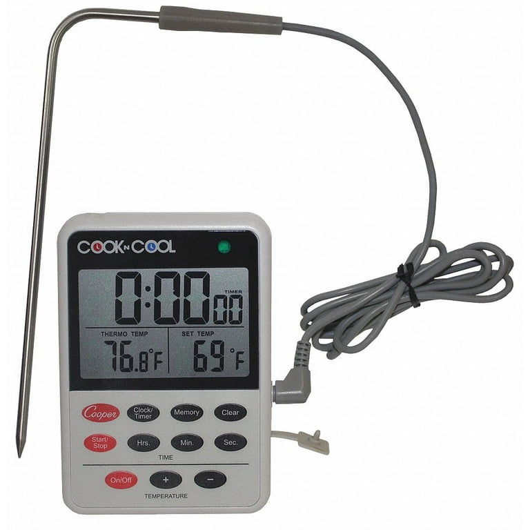 Cooper-Atkins Digital Thermometer,LCD,Immersion Probe DTT361-01 