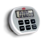 Cooper-Atkins Timer/Clock/Stopwatch, 6Button, 3A Battery TC6-0-8