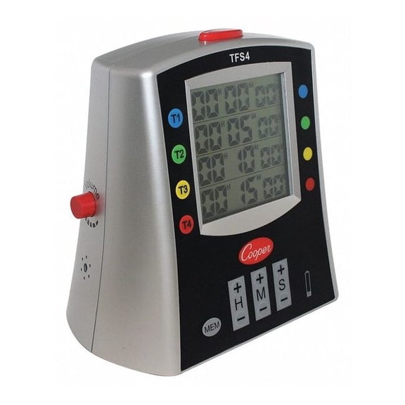 Cooper-Atkins Digital Timer,Min. Time Setting 59 sec. TFS4-01