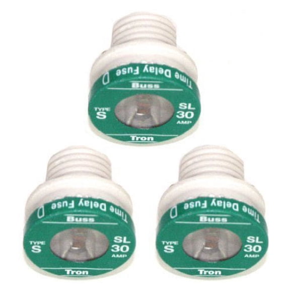 Cooper Bussmann 10254 - BP/SL-30 Fuse-SL30 Time Delay Fusestat 30 AMP 3 pack by Cooper Bussmann