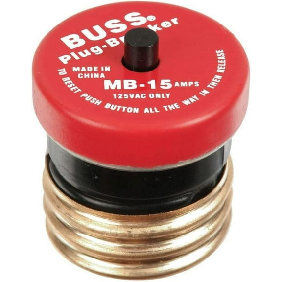 Cooper Bussmann 5-Pack 15 Amp Plug Type Circuit Breaker BP/MB-15