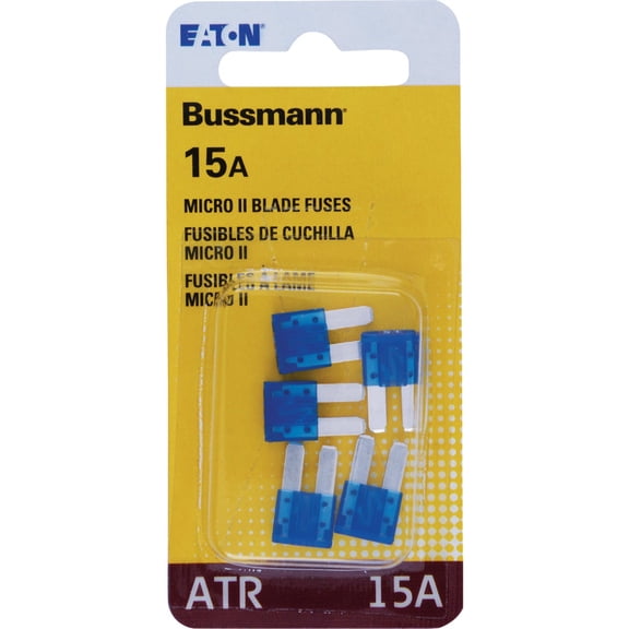 Cooper Bussmann BP/ATR-15-RP Atr-15 Amp Blade Fuse, 5 Pack