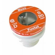 Cooper Bussmann BP-S-20 20 Amp S Plug Fuse, 2 Pack