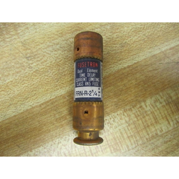 Cooper Bussmann Brand FRN-R-2-1/4 (FRN-R-2.25) 2.25Amp Fusetron Dual Element Time-Delay Fuse 250V