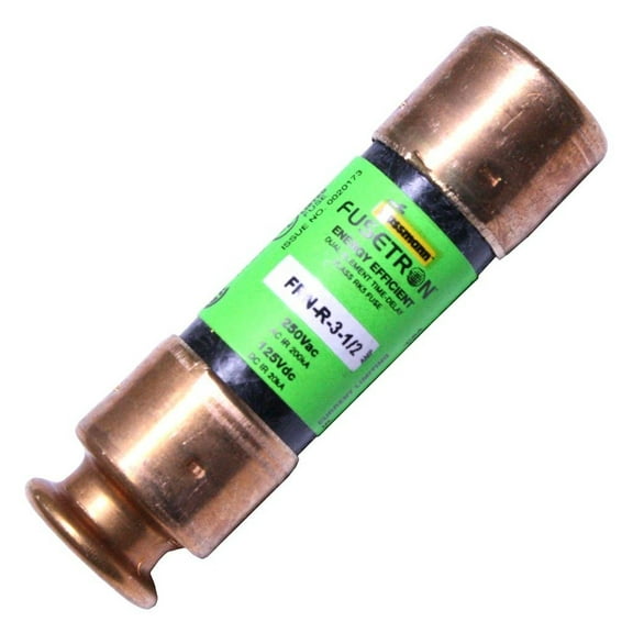 Cooper Bussmann Brand FRN-R-3-1/2 (FRN-R-3.5) 3.5Amp Fusetron Dual Element Time-Delay Fuse 250V
