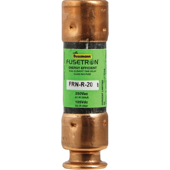 Cooper Bussmann Frn-R-20 - Pack Of 3 - Class Rk5 Fuse 20 Amp Frn-R-20 - Pack Of 3 - Class Rk5