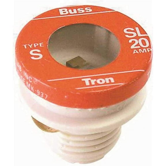 Cooper Bussmann SL-20 Type SL Time Delay Tamper Proof Fuse 125-Volt 20 Amp - pack of 4