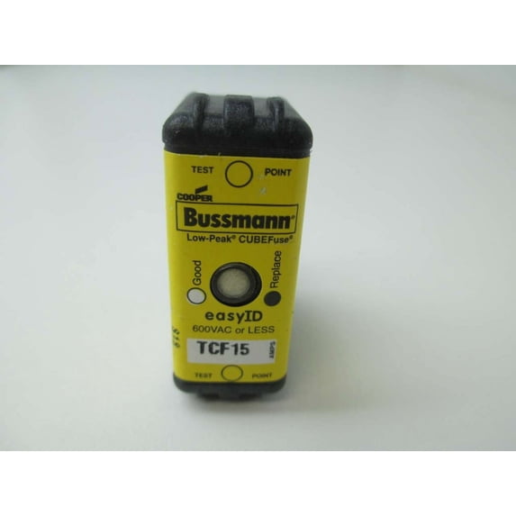 Cooper Bussmann TCF15 Cube Fuse, 15 Amp