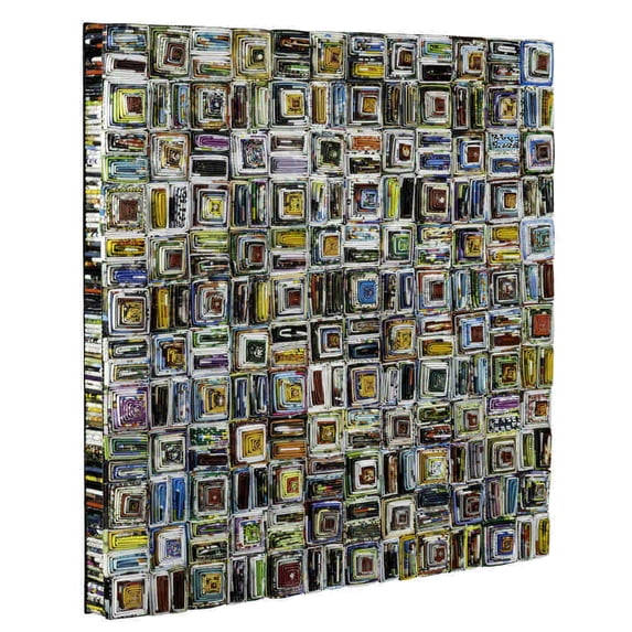 Zamia Wall Hanging, Textured Recycled Newspaper Finish