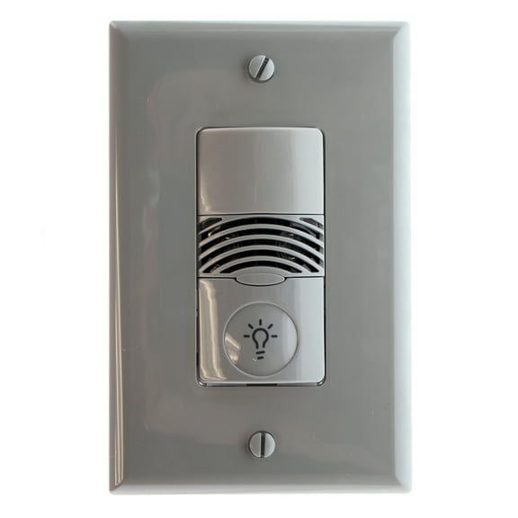 Cooper Controls ONW-D-1001-MV-G NeoSwitch Dual Tech Single Level, No Neutral, 120/277V Wall Switch Sensor, Gray