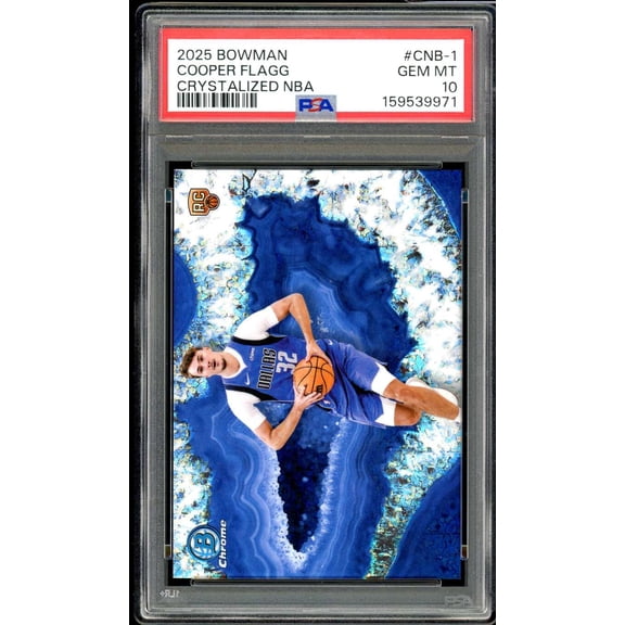 Cooper Flagg Rookie Card 2025-26 Bowman Crystalized NBA #CNB-1 PSA 10