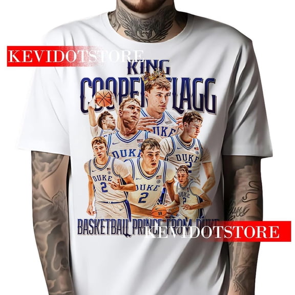 Cooper Flagg Shirt Athlete Basketball Player t-shirt Bootleg Vintage,White Color,Size L