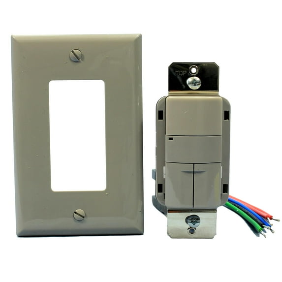 Cooper Gray Passive Infrared PIR Dual Relay Occupancy Sensor Switch OSP10D-GY