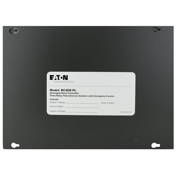 Cooper GreenGate RC3DE-PL Room Controller Panel, 3 Relay, 3 Dimmer, Emergency Control