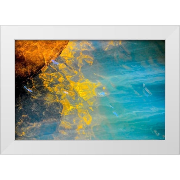 Cooper, Helena 24x17 White Modern Wood Framed Museum Art Print Titled - Blazing Star