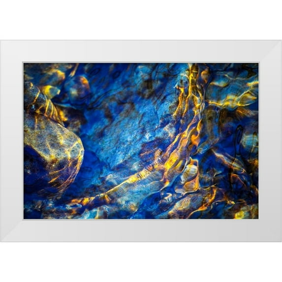 Cooper, Helena 32x23 White Modern Wood Framed Museum Art Print Titled - Blue Velvet