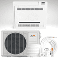 thumbnail image 1 of Cooper & Hunter Hunter 12000 BTU Mini Split Heat Pump AC, 16ft Install Kit, Covers 550 Sq Ft, WiFi Enabled, 1 of 5
