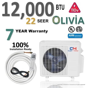 Cooper & Hunter 12000 BTU Mini Split Air Conditioner Heat Pump 21.5 Seer 220v