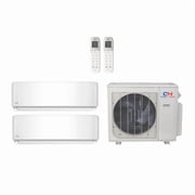 Cooper & Hunter 18,000 Btu 20 SEER2 R-454B 2-Zone Ductless Mini Split Heat Pump System - 12K-12K - CH-R18MES-230VO - 2 CH-R12MOLVWM