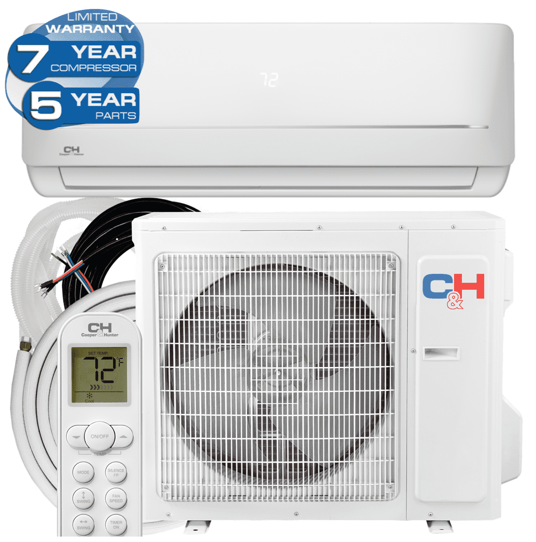 Cooper & Hunter 18000 BTU 230V Wall Mounted Mini Split Heat Pump Air ...