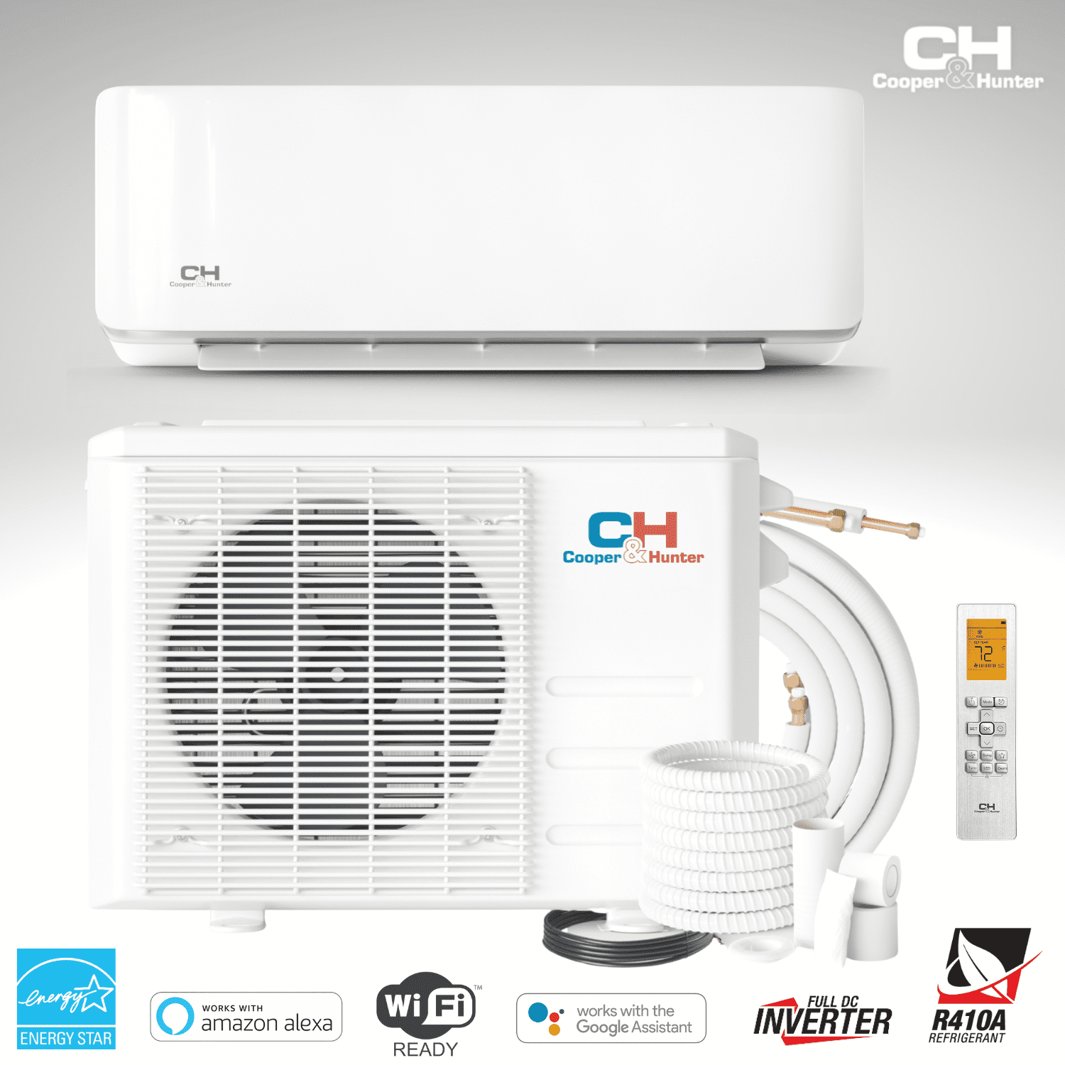 Cooper&Hunter 24000 BTU 230V Wifi Ready Cover 1500 sq ft Mini Split Air