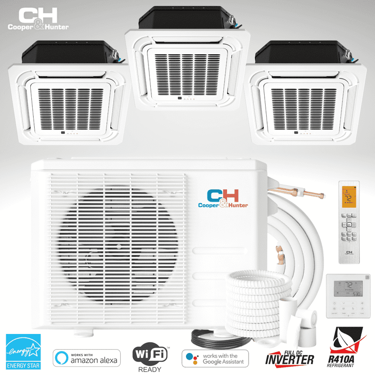 Cooper & Hunter 28000 BTU AC System Kit, 230V Ceiling