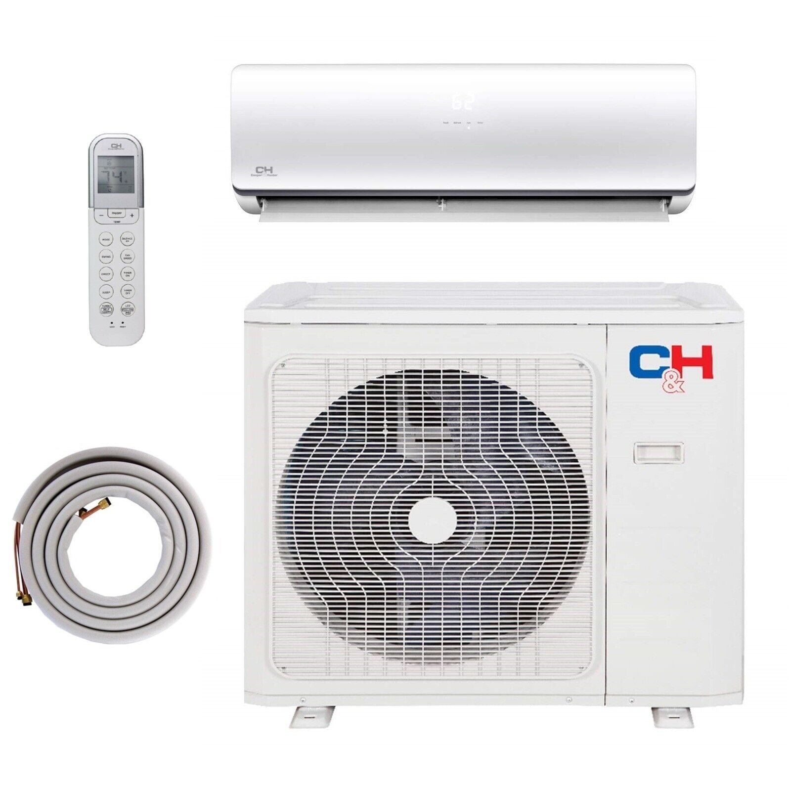 Cooper & Hunter 30000 BTU Mini Split Air Conditioner Heat Pump 20 Seer ...