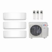 Cooper & Hunter 36,000 Btu 20 SEER2 R-454B 3-Zone Ductless Mini Split Heat Pump System - 12k-18k-18k - CH-R36MES-230VO - CH-R09MOLVWM - CH-R24MOLVWM