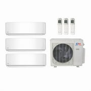 Cooper & Hunter 48,000 Btu 20.4 SEER2 R-454B 3-Zone Ductless Mini Split Heat Pump System - 18k-18k-24k - CH-R48MES-230VO - 2 CH-R18MOLVWM