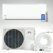 Cooper & Hunter 9000 BTU 230V Wall Mounted Mini Split Heat Pump Air Conditioner With 16ft Kit Cover 400 Sq Ft WiFi