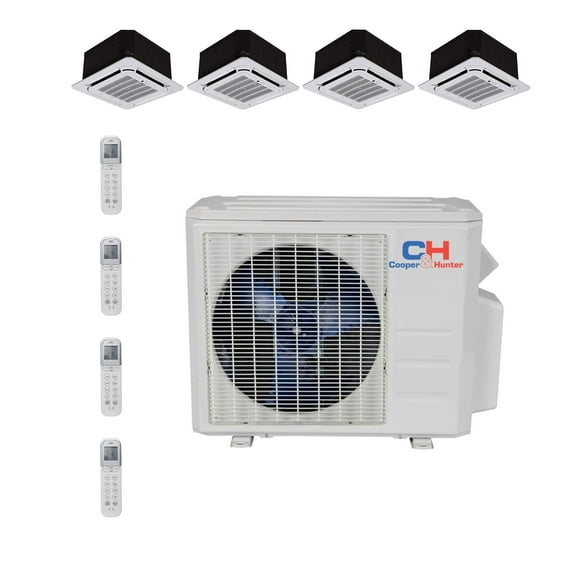 Cooper & Hunter Mini Split AC Heat Pump Multi 4 Zone 9000 9000 12000 18000 BTU 22.4 Seer