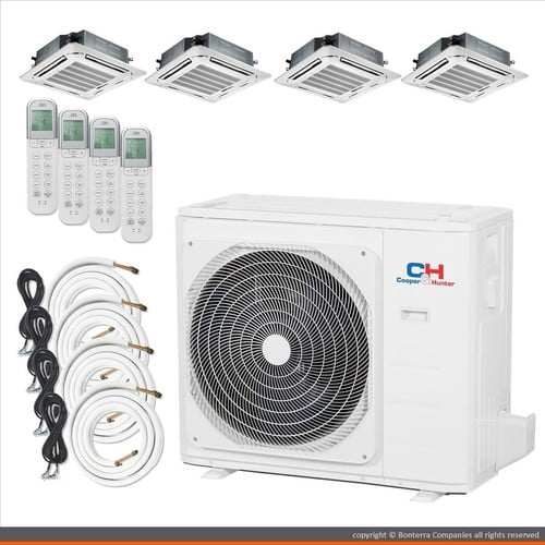 Cooper & Hunter Mini Split AC Heat Pump Multi 4 Zone 9000 9000 9000 ...