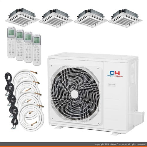 Cooper & Hunter Mini Split AC Heat Pump Multi 4 Zone 9000 9000 9000 12000 BTU 23 seer
