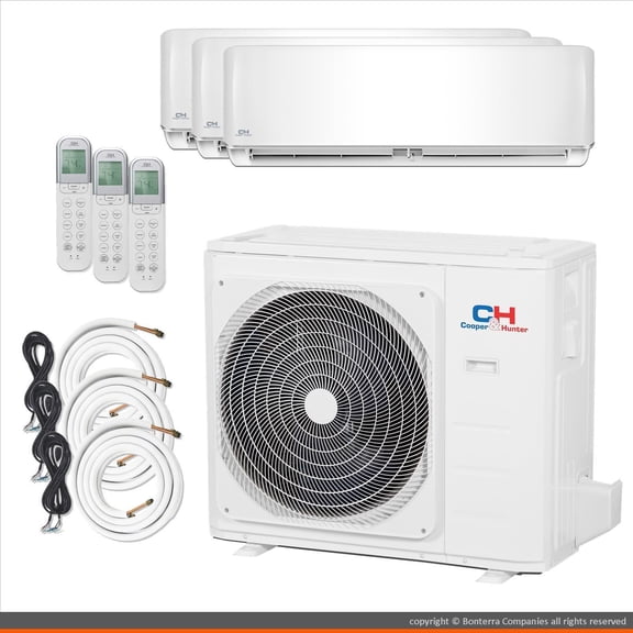 Cooper & Hunter Mini Split Air Conditioner Heat Pump Multi 2 Zone 9000 9000 BTU