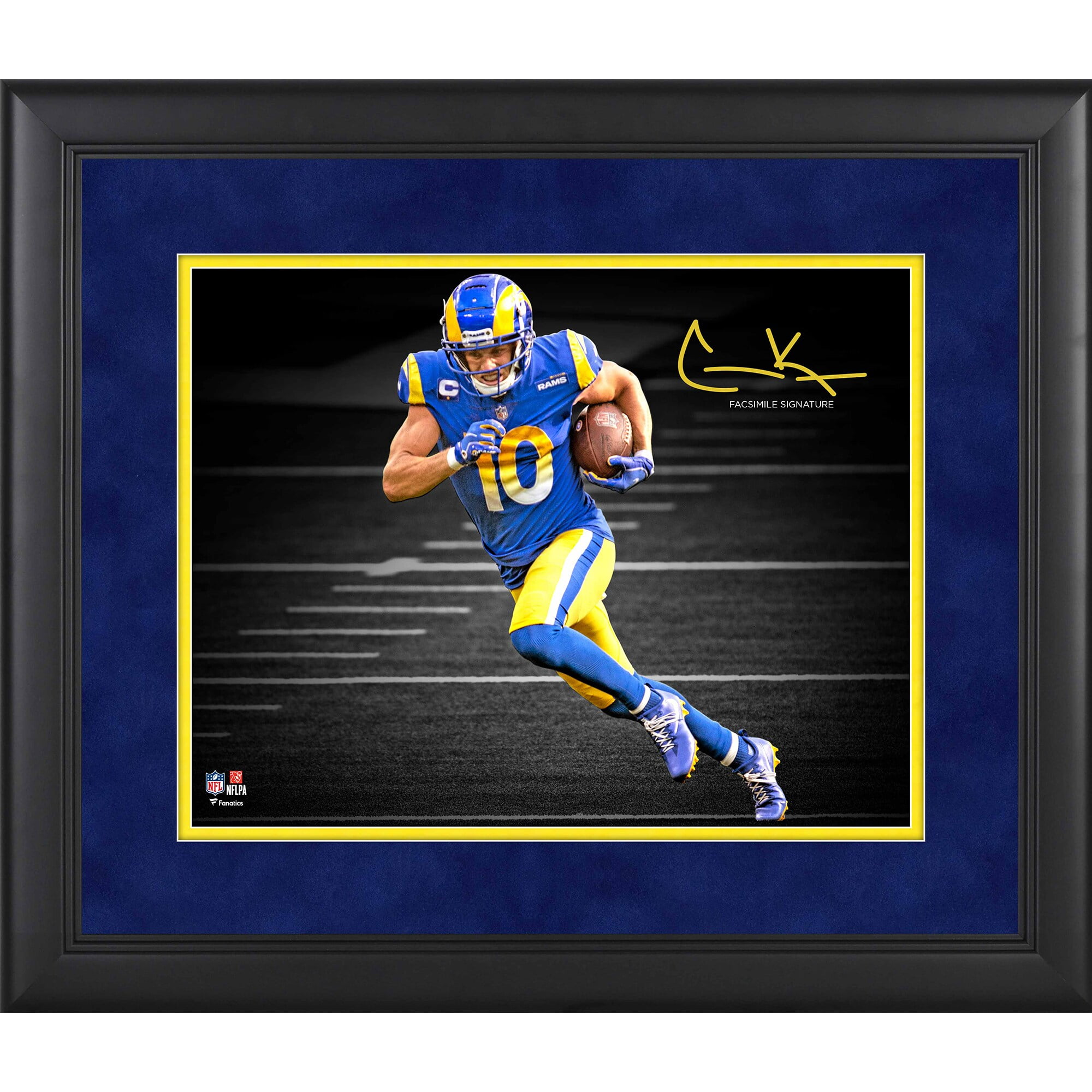 NFL Los Angeles Rams - Drip Helmet 20 Wall Poster, 22.375 x 34, Framed 