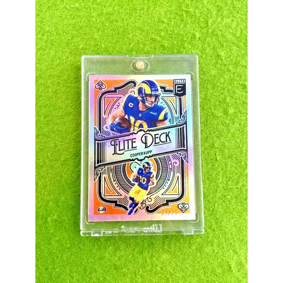 Cooper Kupp ORANGE PRIZM CARD 23/25 SSP 2022 Donruss ELITE DECK COOPER KUPP RAMS