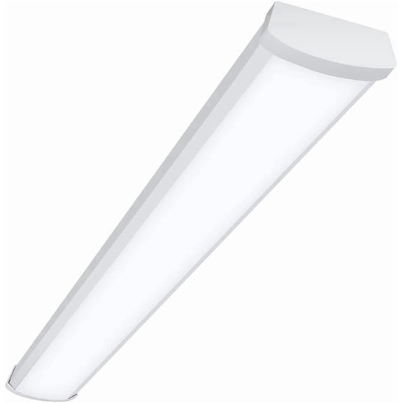 Metalux 4 ft. 3800 Lumens Integrated LED Dimmable White Wraparound Light, 4000K