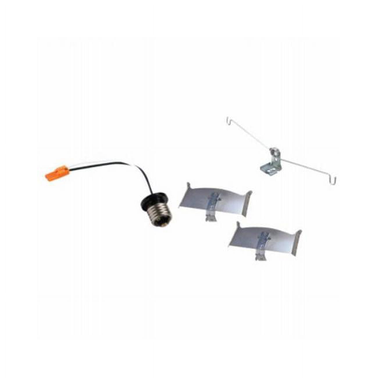 White 6-Inch LED Surface Mount Kit with Edison Adapter
