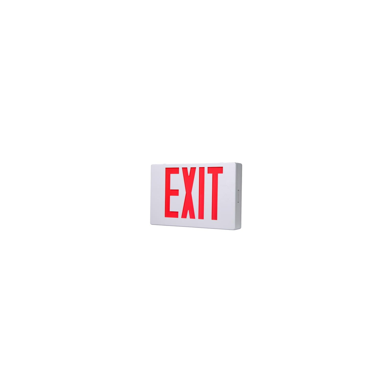 Cooper Lighting APX7RG LED Exit Sign, Battery Back-Up, Red & White ...