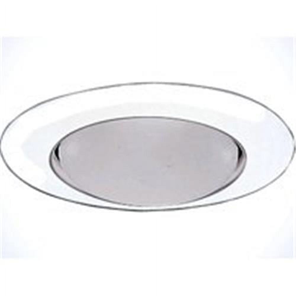 Halo Matte White 6-Inch Metal Halogen Open Trim