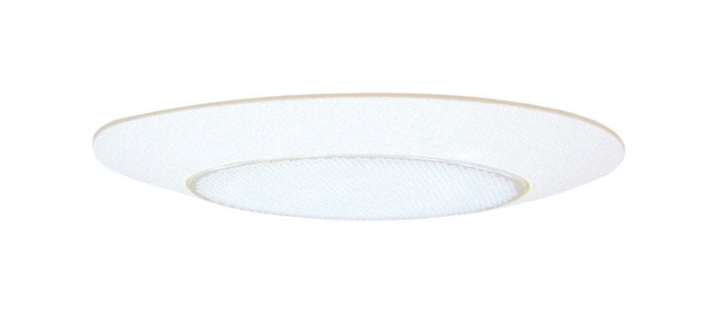 Halo 6" White Glass LED Shower Trim with Frosted Lens