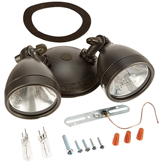 EATON Lighting MX1 200W Twin Head Light type: Halogen Floodlight, Bronze