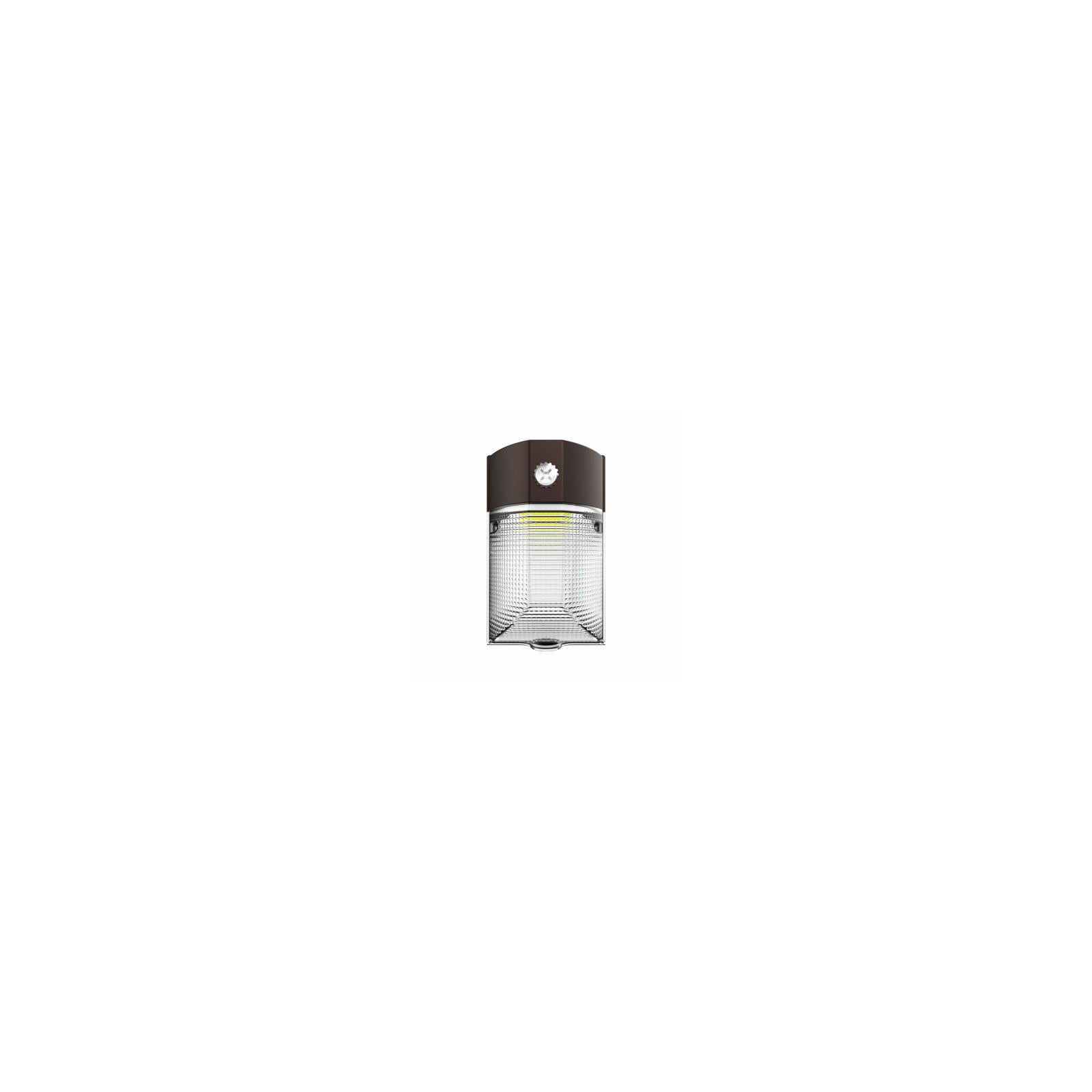 Bronze LED Dimmable Mini Wall Pack with Dusk to Dawn Sensor