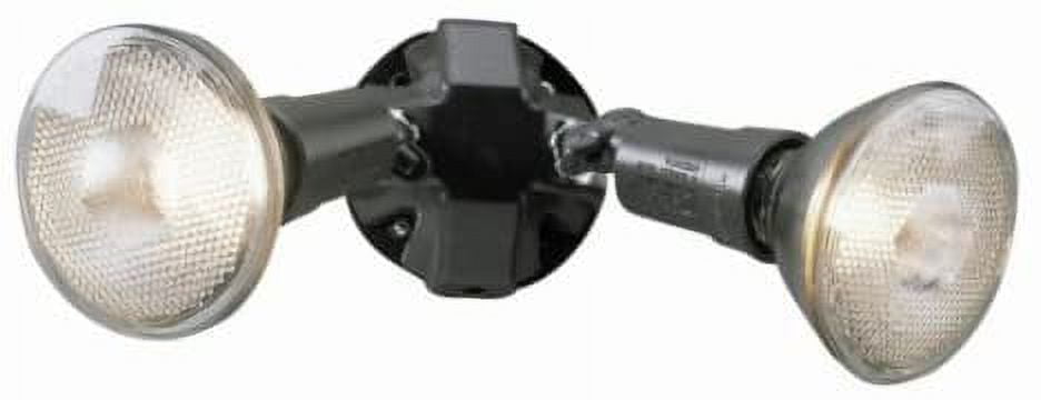 Cooper Lighting Flood Light Twin Head PWT250PC - 300 Watt Dusk to Dawn - Bronze — Residential Use, Standard Application