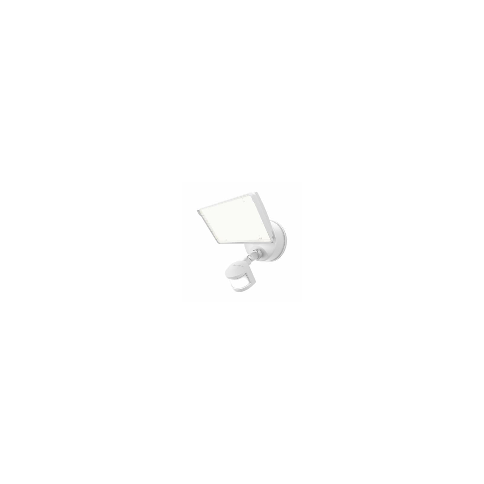 White Metal Motion Activated Outdoor LED Floodlight