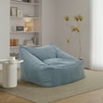 thumbnail image 1 of Overman USA Cooper Soft Filled Dorm Bean Bag Chair - Chloe Sky, 1 of 6