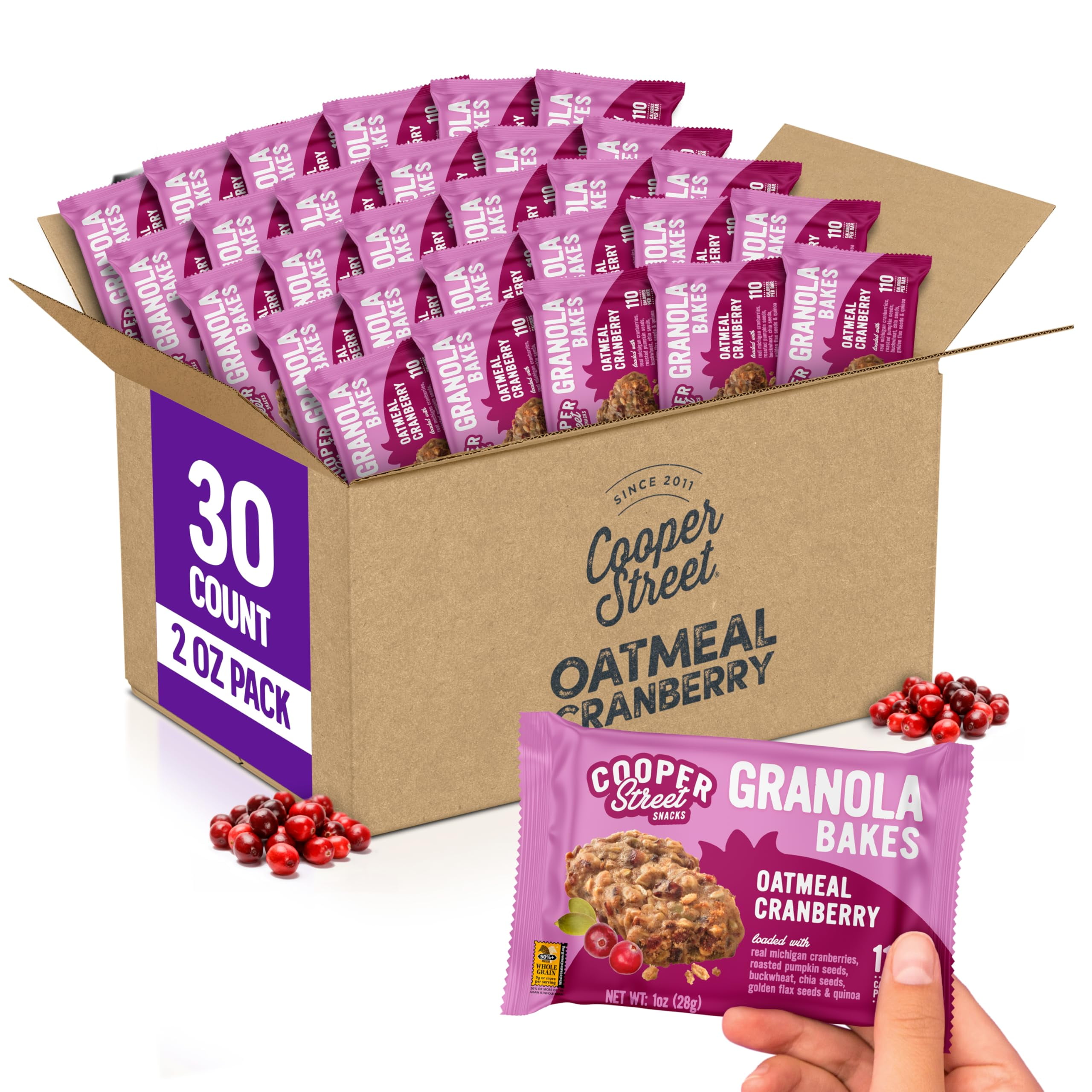 Cooper Street Granola Cookie HHA1 Bake Chewy Granola Bars Chia, Flax