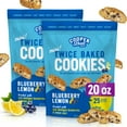 thumbnail image 1 of Cooper Street Italian Biscotti Cookies - Twice Baked Biscotti Style Cookie Biscuits in Delicious Blueberry Lemon Flavor | Crispy, Light and Healthy Cookies | Peanut & Dairy Free | 20oz | 2 Pack, 1 of 3