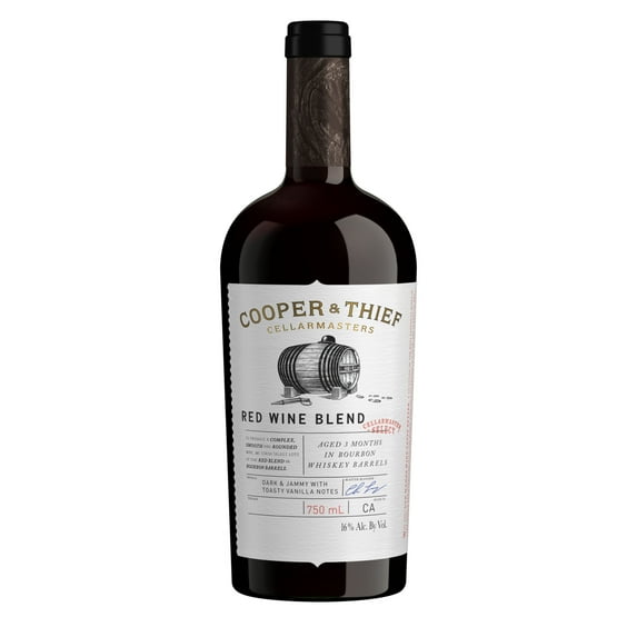 Cooper and Thief Bourbon Barrel Aged Red Blend Red Wine, 750 mL Bottle